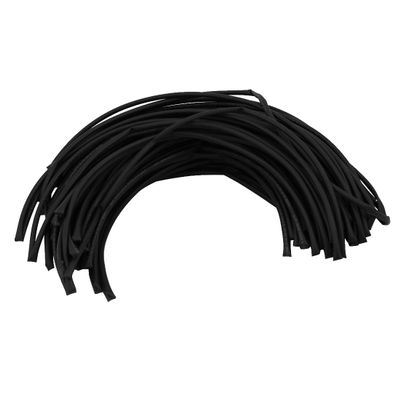 Aexit Heat Shrinkable Electrical equipment Tube Wire Wrap Cable Sleeve 50 Meters Long 5.5mm Inner Dia Black