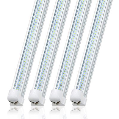 SZSKYING LED Shop Lights,72W 7200LM 6500K,8FT Integrated Fixture,V Shape,T8 Light Tube,Daylight White,Clear Cover,High Output, LED Shop Lights for Garage Warehouse Workshop Basement (Pack of 25)