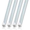 SZSKYING LED Shop Lights,72W 7200LM 6500K,8FT Integrated Fixture,V Shape,T8 Light Tube,Daylight White,Clear Cover,High Output, LED Shop Lights for Garage Warehouse Workshop Basement (Pack of 25) view 1