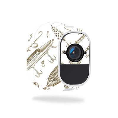 MightySkins Skin Compatible with Netgear Arlo Pro - Retro Lures | Protective, Durable, and Unique Vinyl Decal wrap Cover | Easy to Apply, Remove, and Change Styles | Made in The USA