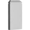 Ekena Millwork PB05X10X01TR Traditional Plinth Blocks, 5"W x 10 1/4"H x 1 1/4"P, Primed view 2