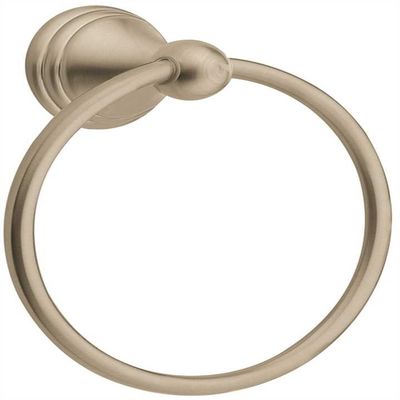 Moen Preston Brushed Nickel Towel Ring Die Cast Zinc