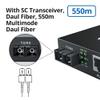 10Gtek SMF Gigabit Ethernet Media Converter, Dual SC Fiber, 1000Base-LX to 10/100/1000Base-Tx, 20km, UL Certified view 2