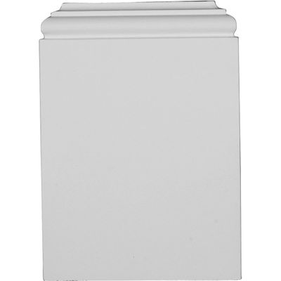 Ekena Millwork PB07X10X01TR Traditional Plinth Blocks, 7 3/8"W x 10 1/4"H x 1 7/8"P, Primed