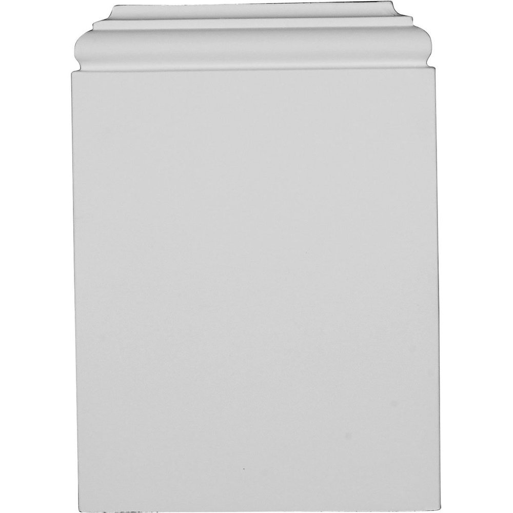 Ekena Millwork PB07X10X01TR Traditional Plinth Blocks, 7 3/8"W x 10 1/4"H x 1 7/8"P, Primed