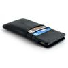Dockem Provincial Wallet Sleeve for 6.5-6.7" iPhones, Vintage PU Leather, 2 Card Slots [Black] view 1