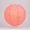 PaperLanternStore.com 8 Inch Roseate Irregular Ribbed Paper Lantern (10 PACK) view 1