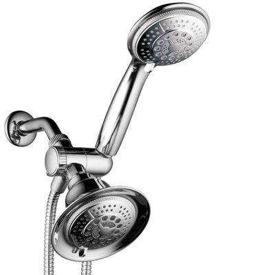 Hotel Spa 2 in 1 Shower System LED Shower Head with Hands-Free Option and LED Lighting