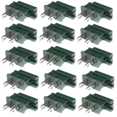 ZipPlugs.com Gilbert/Vampire/Zip - Plug/Connector/Socket - SPT1 and SPT2 (15, SPT-2 Male Green)