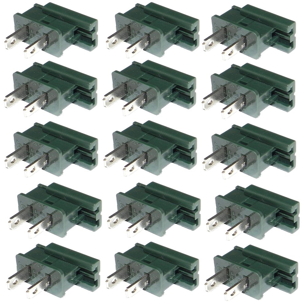 ZipPlugs.com Gilbert/Vampire/Zip - Plug/Connector/Socket - SPT1 and SPT2 (15, SPT-2 Male Green)