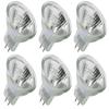 CTKcom MR11 12 Volt 10 Watt Halogen Light Bulbs,30 Degree Beam Spread Precision Halogen Reflector Fiber Optic Light Bulb with Glass Cover,6 Pack view 1