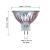 CTKcom MR11 12 Volt 10 Watt Halogen Light Bulbs,30 Degree Beam Spread Precision Halogen Reflector Fiber Optic Light Bulb with Glass Cover,6 Pack view 2