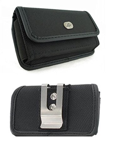 yan Canvas Case Belt Pouch Holster with Clip/Loop for TMobile LG Stylo 3 Plus TP450