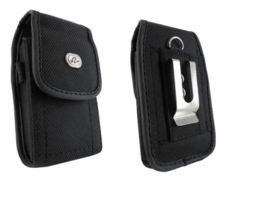 yan Black Canvas Case Holster with Belt Clip/Loop for Sprint Kyocera DuraPlus E4233