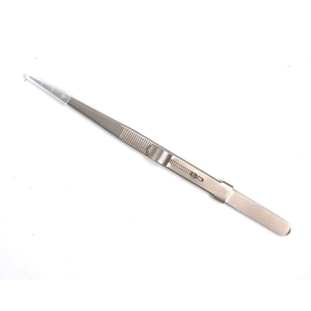 Precision Adjustable Slide Lock Anti Static Tweezers for Jewelry Electronic Component Holding Repair Tools