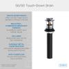 Gerber Plumbing Touch Down Drain Assembly view 3