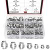 DYWISHKEY 136 PCS 7-21mm 304 Stainless Steel Single Ear Hose Clamps view 1