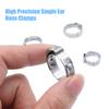 DYWISHKEY 136 PCS 7-21mm 304 Stainless Steel Single Ear Hose Clamps view 2