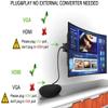 NewBEP HDMI to VGA Adapter Cable, 6ft/1.8m Gold-Plated 1080P Male Active Video Converter Cord Support Notebook PC DVD Player Laptop TV Projector Monitor Etc view 2