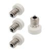 E-Simpo 4pcs E17 to E12 Adapter Intermediate Base E17 to Candelabra Base E12 Lamp Base Socket Holder Converter,Allow You Install Candle Lamp into E17 Socket PBT CE ROHS view 1