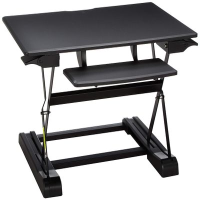 AMER Networks sit/Stand Table Top Desk Riser (AMRCT100)