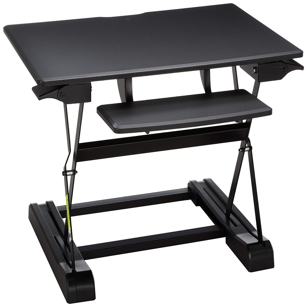 AMER Networks sit/Stand Table Top Desk Riser (AMRCT100)
