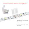 FULARR 20-Piece LED Strip Light Connector Set: 10 L-Shape, 10 Gapless Connectors, 10mm Non-Waterproof Snap Down, Strip to Strip Solderless Adapter view 4