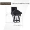 Generation Lighting 89132-12 Transitional One Light Outdoor Wall Lantern from Seagull - Herrington Collection in Black Finish, 100 Total Watts, 11.75 Inch Height view 3