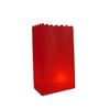 Quasimoon PaperLanternStore.com Red Paper Luminaries/Luminary Lantern Bags Path Lighting (10 Pack) view 1