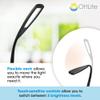 OttLite LED Desk Lamp with Flexible Neck, 3 Brightness Settings, Black view 2