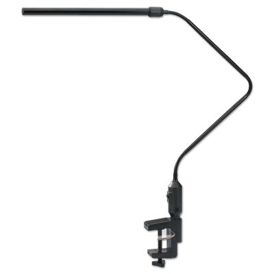 Alera ALE LED Desk Lamp With Interchangeable Base Or Clamp, 21 3/4" High, Black
