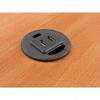 Grommet with 2 USB Charge Ports - 7188102090 Finish Black, Height 1 15/32 in, Bore Hole 2 3/8 in view 1