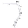ELEOPTION Powerful A16 LED Desk Lamp With USB Charging Port,Long Arm Metal Folding Clip-on 3-Level Dimmer Adjustable For Reading, Home, Office, Art Workshop, Showrooms, Bookstores Students Desk, etc. view 3