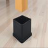 Flyshop 20 Pieces 50 x 50mm Rubber Chair Leg Caps Square, Non-Slip Protective Caps for Chair Legs, Floor Protectors Noise Reduction, Durable Foot Covers, Black Furniture Feet Gliders view 2