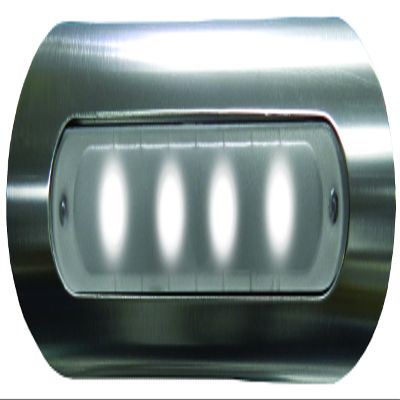 TACO Metals Marine F38-8800BXZ-W-1 Pipe Mount 4-LED Deck Light