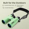 Barska AB12974 Crush Binoculars for Hunting, Hiking, Events, Sports, etc, 10x42mm, Pistachio Green view 3