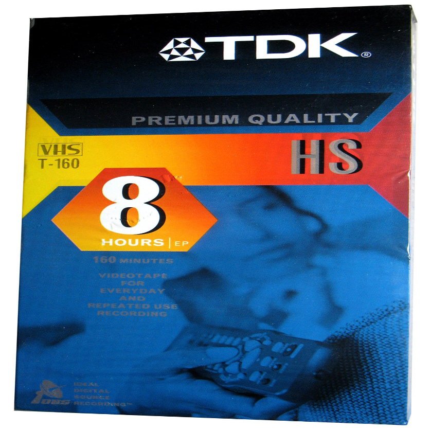 TDK T-160 HS - Premium Quality - Blank VHS Tapes - 8 Hrs EP - 3 Pack