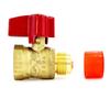 Universal Gas Appliance Installation Kit - 22 One-Stop Range Hook-Up - Stainless Steel Flexible Connector Line - Brass Flare Shut Off Valve & Couplings - Water Heater Stove Fireplace view 2