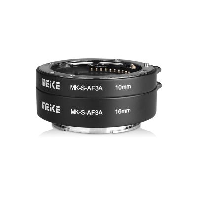 Meike MK-S-AF3A AF Auto Focus Macro Extension Tube Adapter Ring (10mm+16mm) for Sony Mirrorless E-Mount FE-Mount A7 NEX Camera A7 A7II A7M2 NEX3 NEX5 NEX6 NEX7 A5000 A5100 A6000 A6300 A6500 A9 A6400