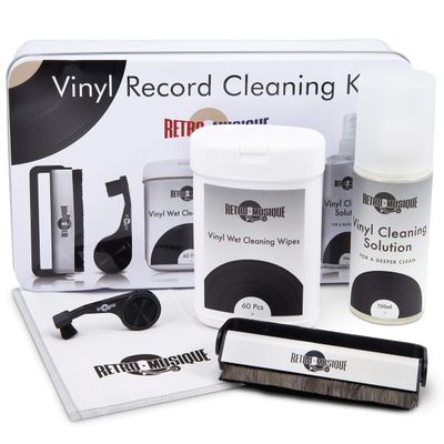 Retro Musique LP Cleaning Kit - Everything You Need To Protect Your Vinyl Records and Enjoy the Best Possible Sound.