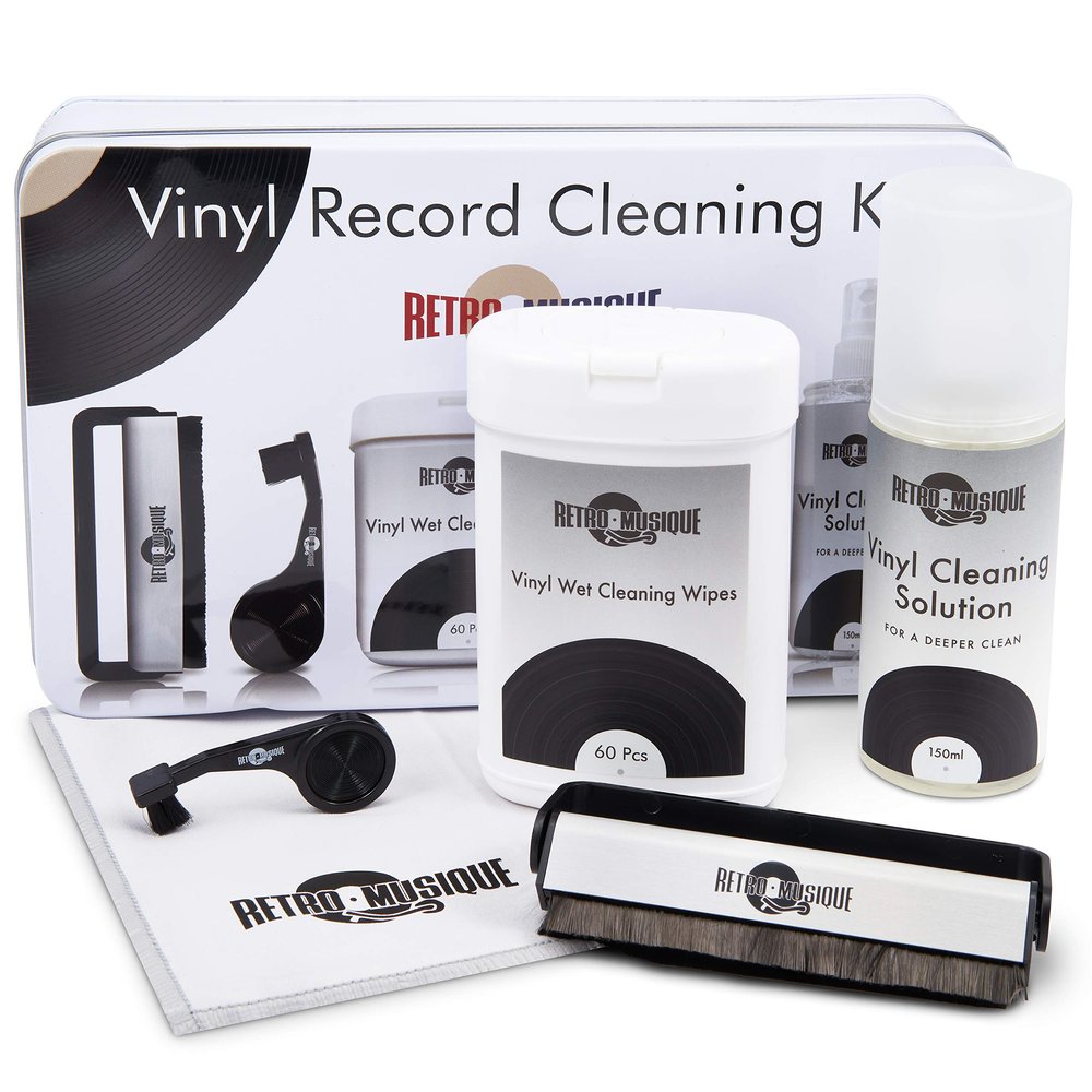 Retro Musique LP Cleaning Kit - Everything You Need To Protect Your Vinyl Records and Enjoy the Best Possible Sound.