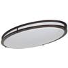 Sunset Lighting Luminance LED F9917-64-3-4K Oval Ceiling Mount-Dimmable-Suitable in Damp Locations, Bronze view 1