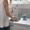 Delta Faucet Leland Bar Faucet Brushed Nickel, Bar Sink Faucet Single Hole, Wet Bar Faucets with Pull Down Sprayer, Prep Sink Faucet, Faucet for Bar Sink, SpotShield Stainless 9678-SP-DST view 2