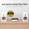 Nobsound NS-10G Bluetooth 5.0 2 Channel Power Amplifier HiFi Stereo Audio Mini Amp Wireless Receiver 50Wx2 for Home Speaker with USB & Bass Sound Effect (Black) view 2