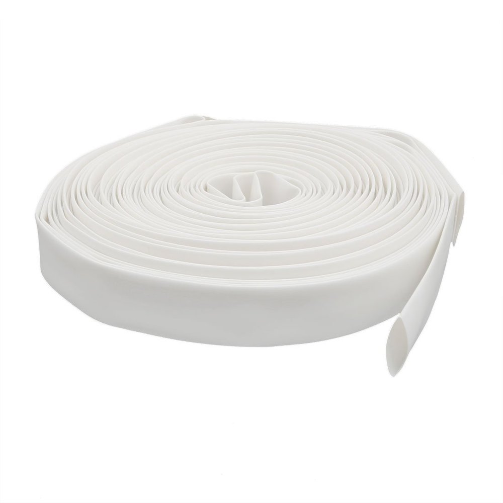 Aexit 15M Length Electrical equipment 12mm Inner Dia Polyolefin Insulation Heat Shrinkable Tube Wrap White