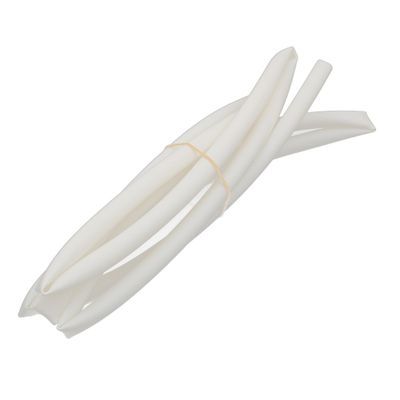 Aexit 2Meter Length Electrical equipment 6.4mm Inner Dia Polyolefin Thicker Insulation Heat Shrinkable Tube Wrap White