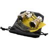 HQRP Theatre Kit: 3 x 25 Golden Opera Glasses w/Crystal Clear Optic (CCO), Silver Trim & Necklace Chain + Professional Compact Ultra Bright Flashlight view 2