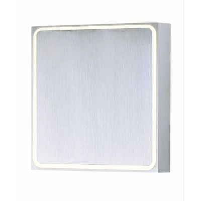 ET2 E41329-SA Alumilux Outline ADA Compliant Square Outdoor LED Wall Sconce, 1-Light 8 Watt, 5"H x 5"W, Satin Aluminum