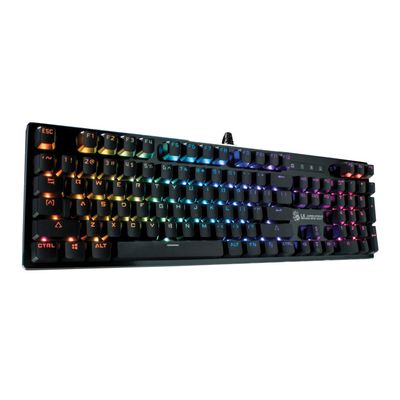 Bloody B820 Optical Mechanical Gaming Keyboard with Individually Backlit RGB LED Keys Wired, 104 Keys Standard, Blue Switch - MX Blue Equivalent for Windows PC and Laptop