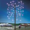 Collections Etc. LED Solar Willow Tree, Outdoor Solar Tree with Colorful Solar-Powered Lights with Adjustable Branches, Purple Lights view 2